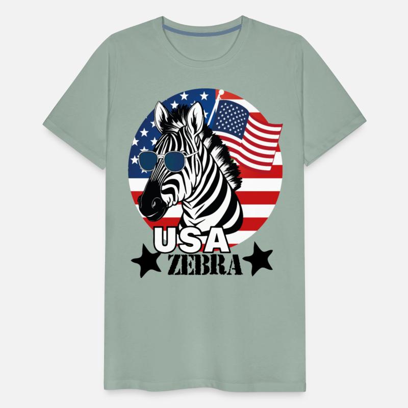Zebra Celebrate 4Th OF July Freedom Day Patriotic