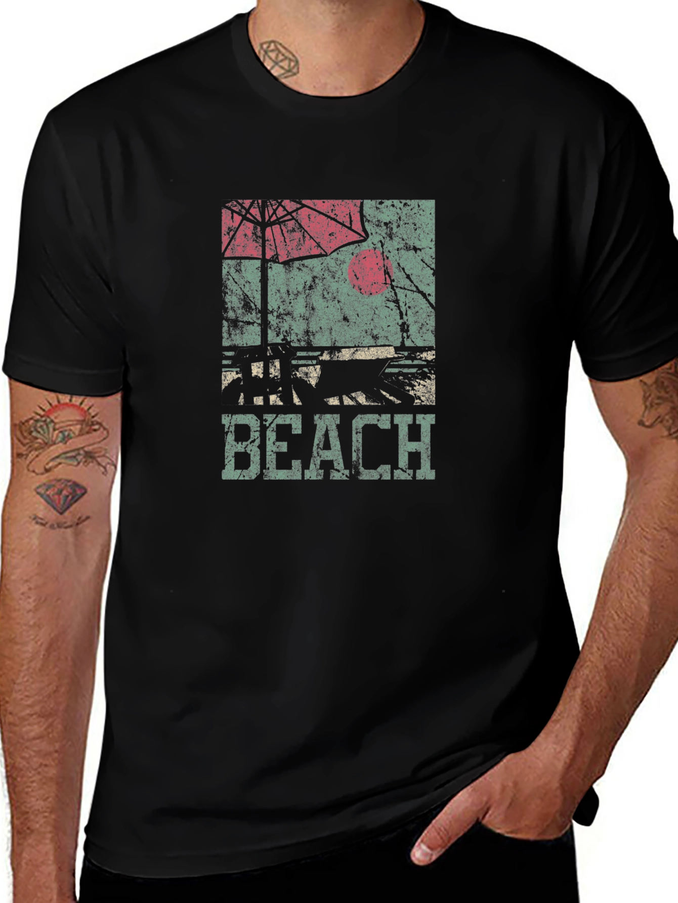 Retro Beach Graphic T-Shirt