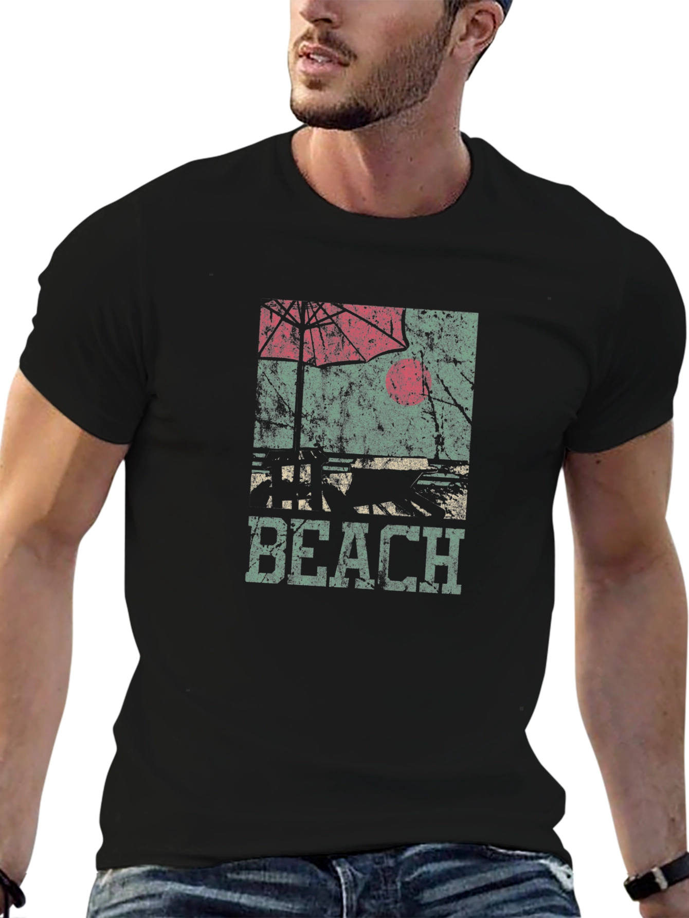 Retro Beach Graphic T-Shirt