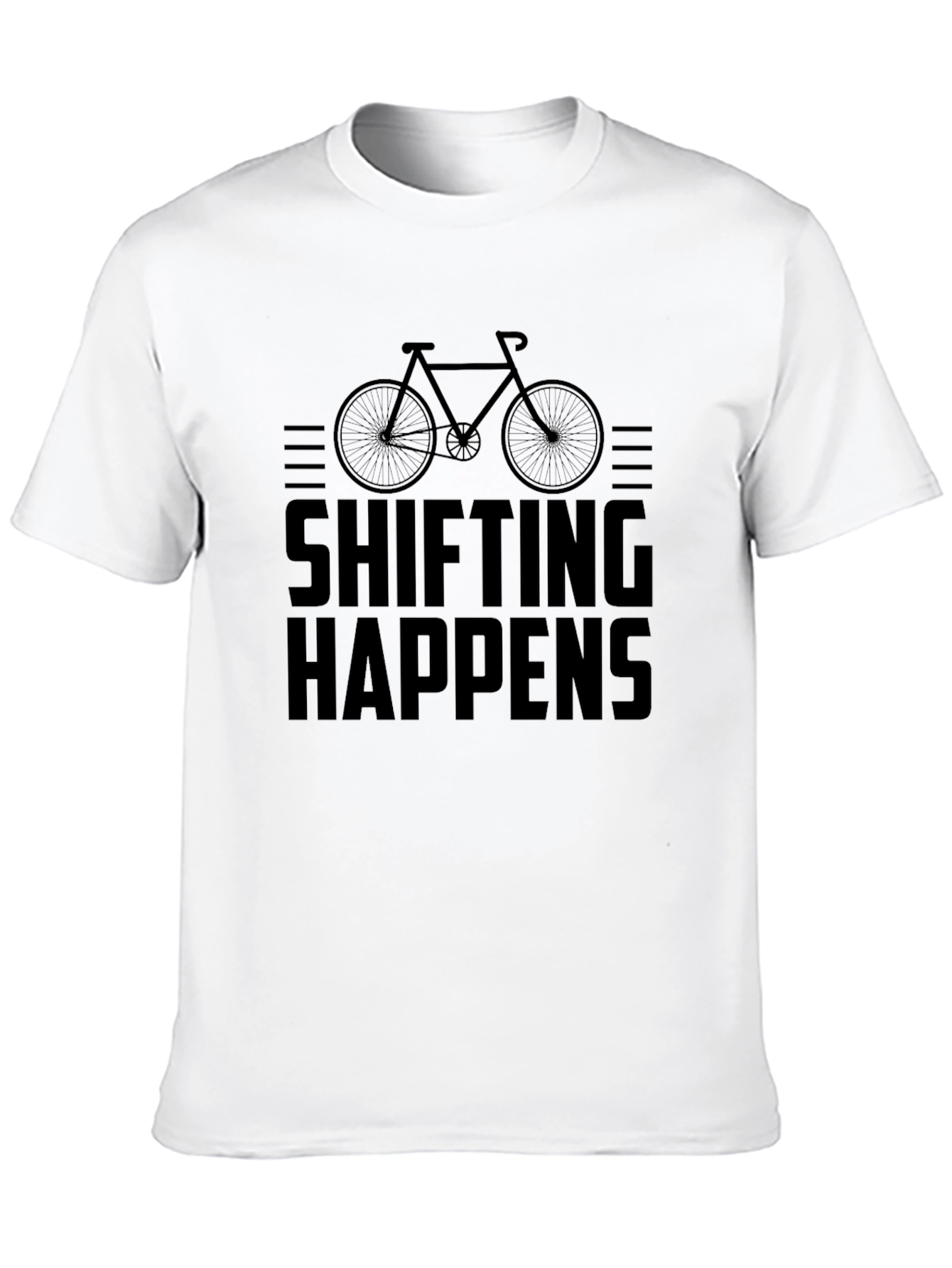 Shifting Happens Graphic T-Shirt - Cycling Humor