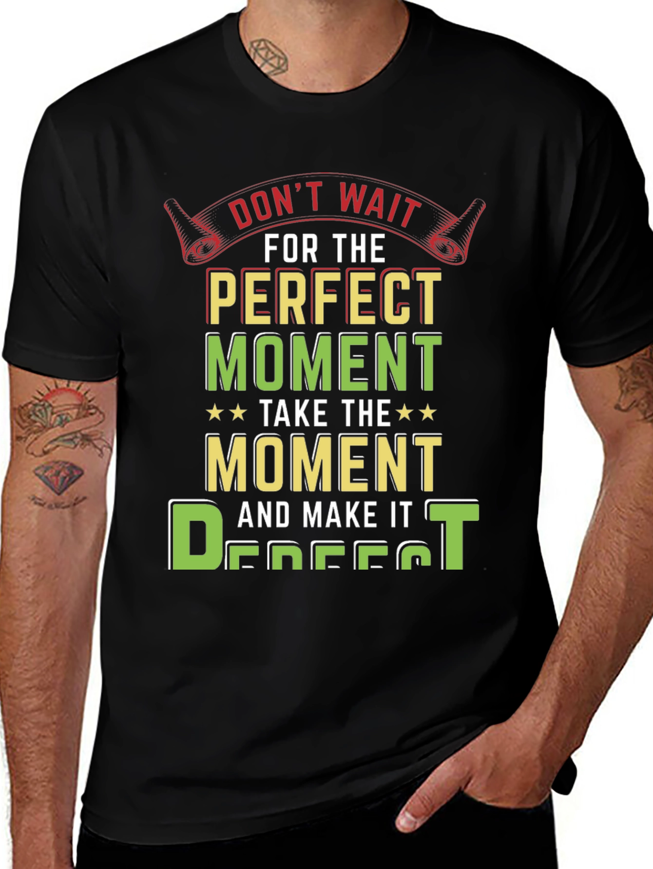 Perfect Moment Graphic Tee - Inspirational Design