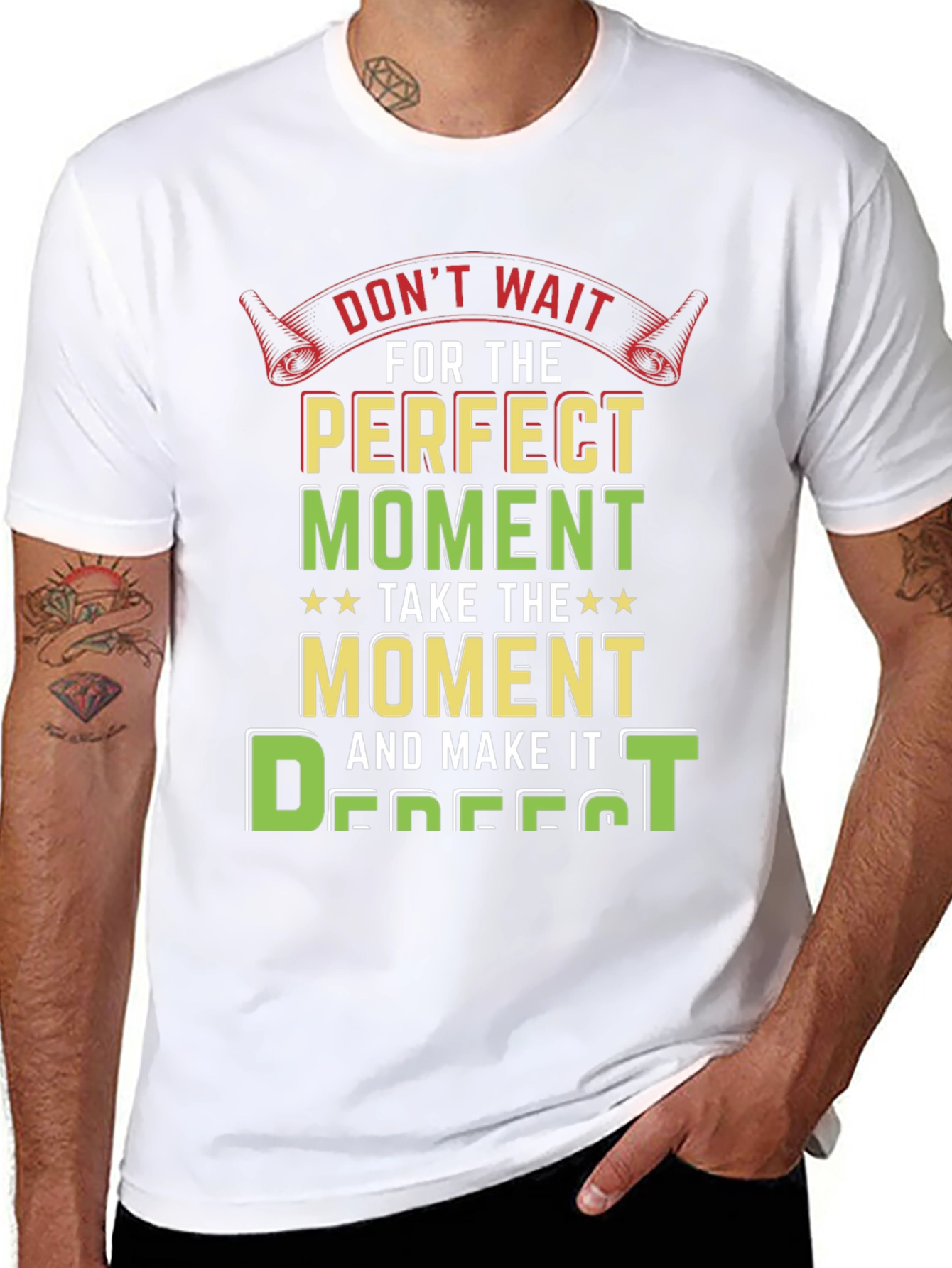 Perfect Moment Graphic Tee - Inspirational Design
