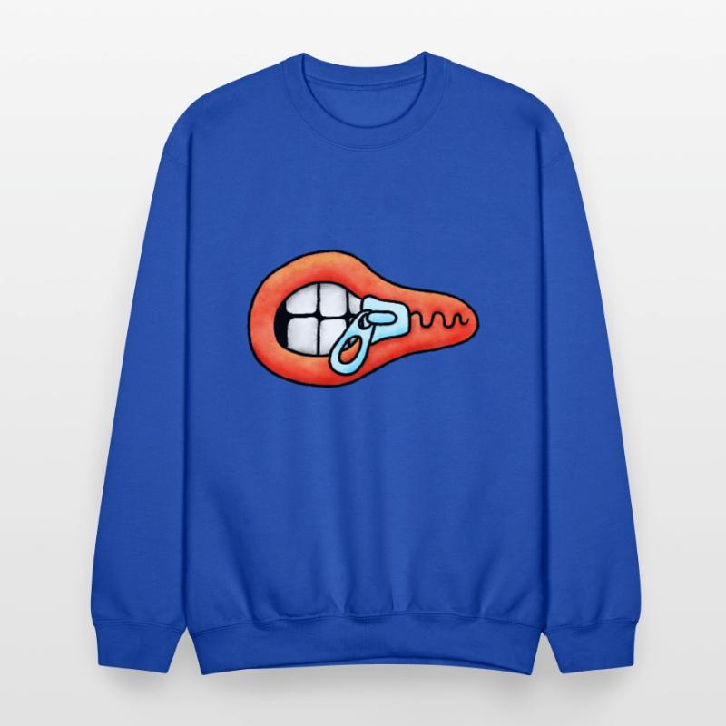 Zipper Mouth Illustration