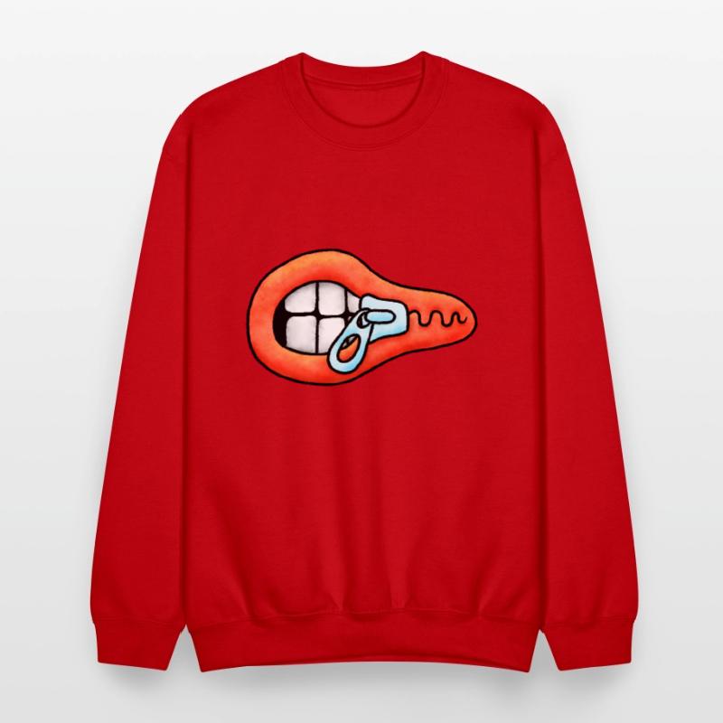 Zipper Mouth Illustration