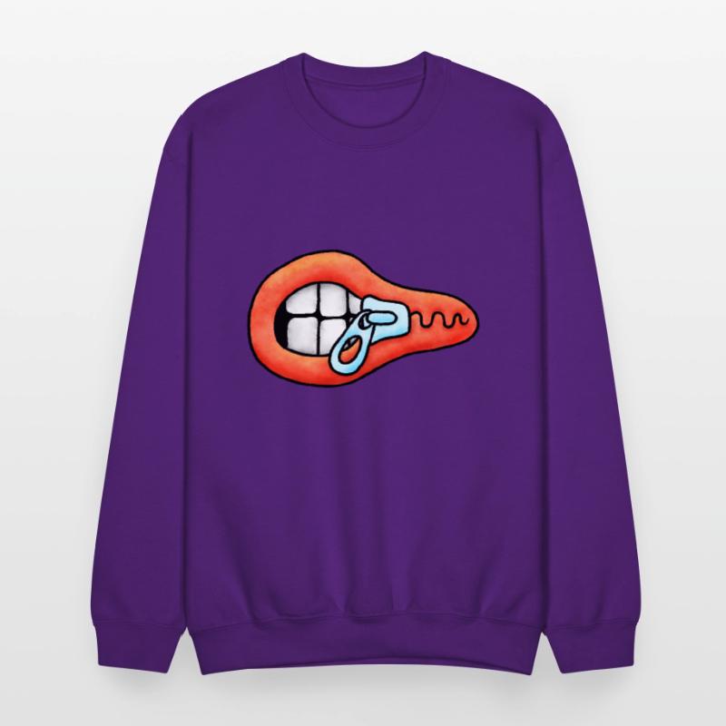 Zipper Mouth Illustration