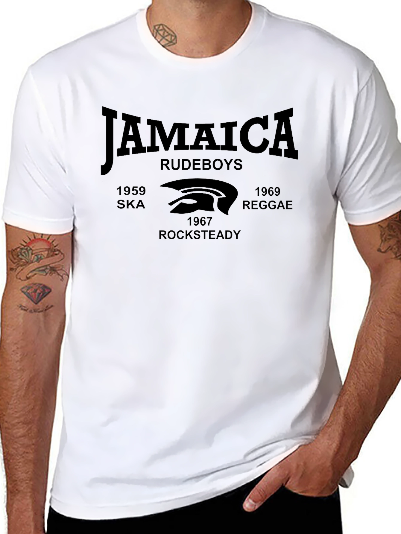 Jamaica Rude Boys T-Shirt - Retro Music Style