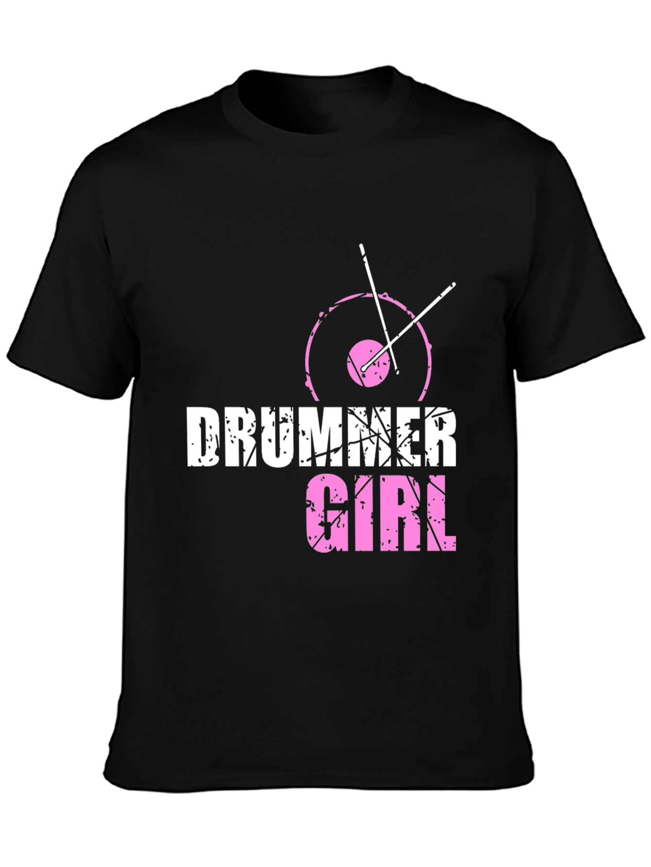 Drummer Girl Tee - Music Lover T-Shirt