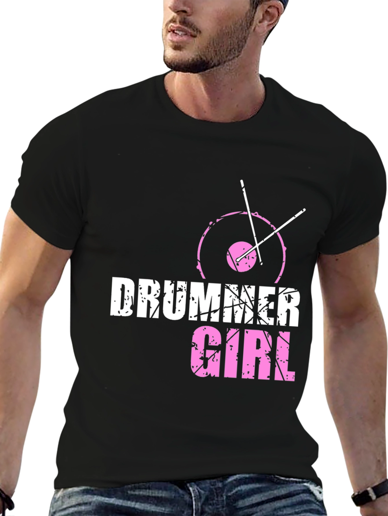 Drummer Girl Tee - Music Lover T-Shirt